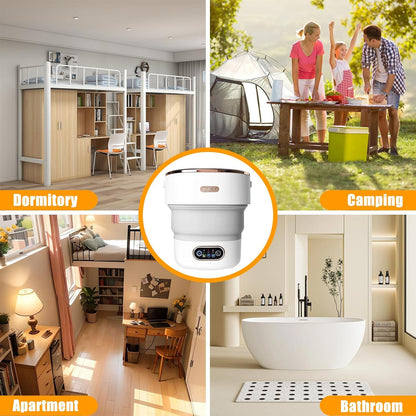 غسالة صغيرة قابلة للطي سعة 15 لترًا