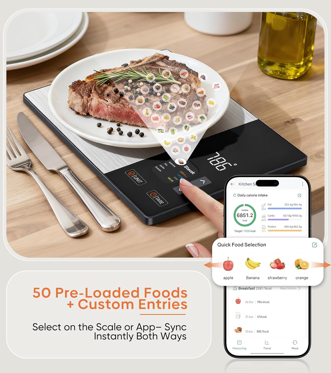 Generic Smart Food Scale with Nutritional Calculator