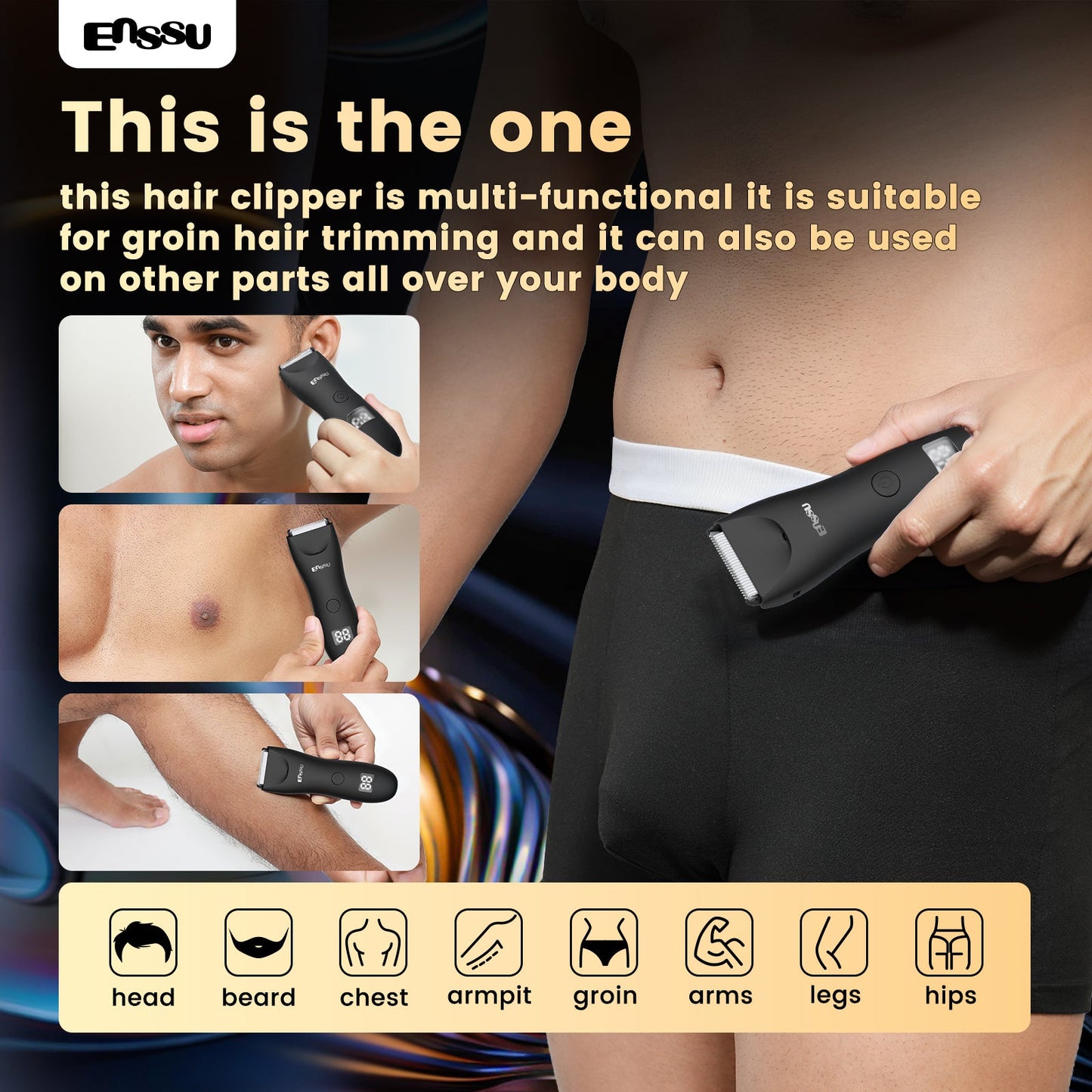 ENSSU Men's Body Trimmer