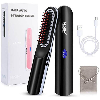 NASV 500 Mini Beard Straightener Comb for Travel/Home