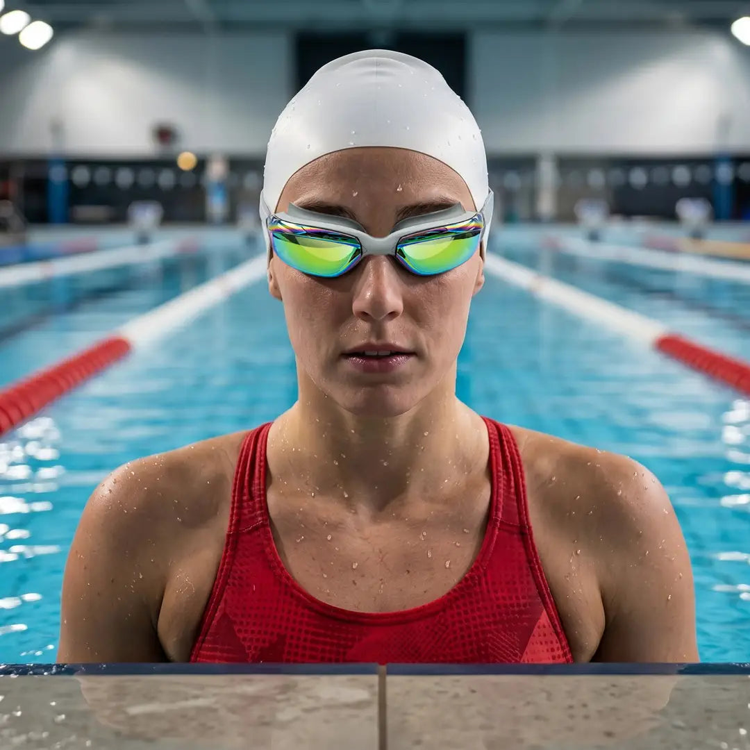 Green Lion Aqua Vision Pro Swimming Goggles