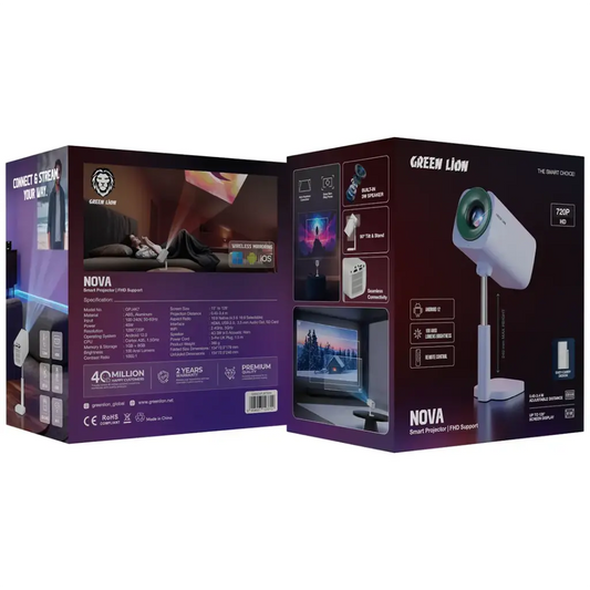 Green Lion Nova Smart Projector with FHD Support