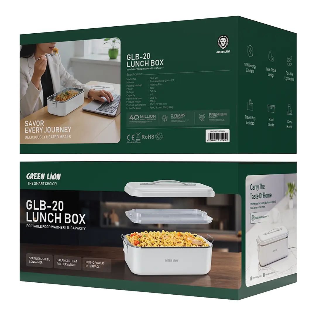 Green Lion GLB-20 Lunch Box Portable Food Warmer
