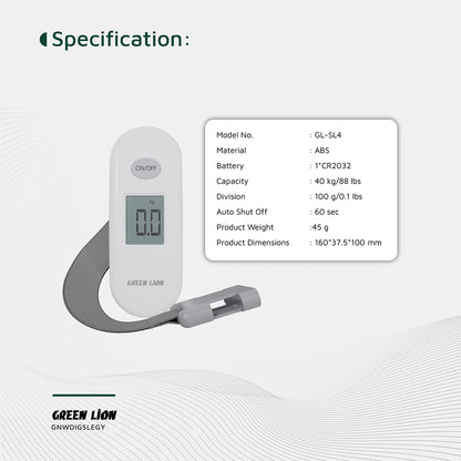 Green Lion Weight Mate Digital Luggage Scale