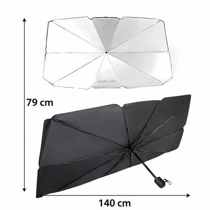 Green Lion Car Windshield Umbrella
