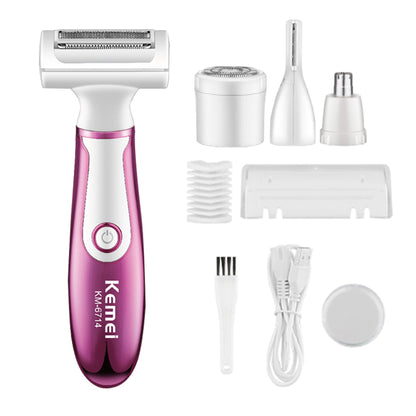 Kemei 4-In-1 Professional Lady Shaver Beauty Set KM-6714