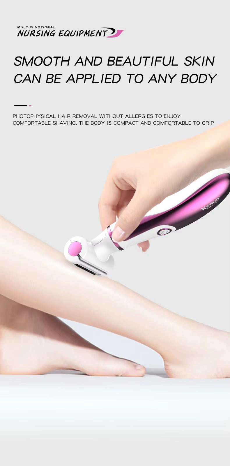 Kemei 4-In-1 Professional Lady Shaver Beauty Set KM-6714