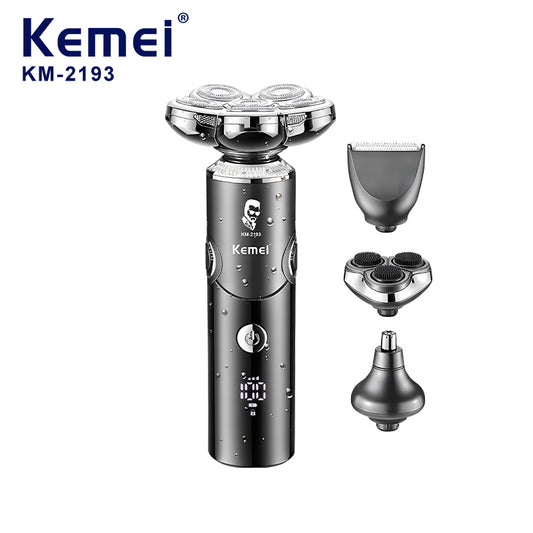 Kemei 4in1 Men’s Foldable Electric Shaver Set KM-2193