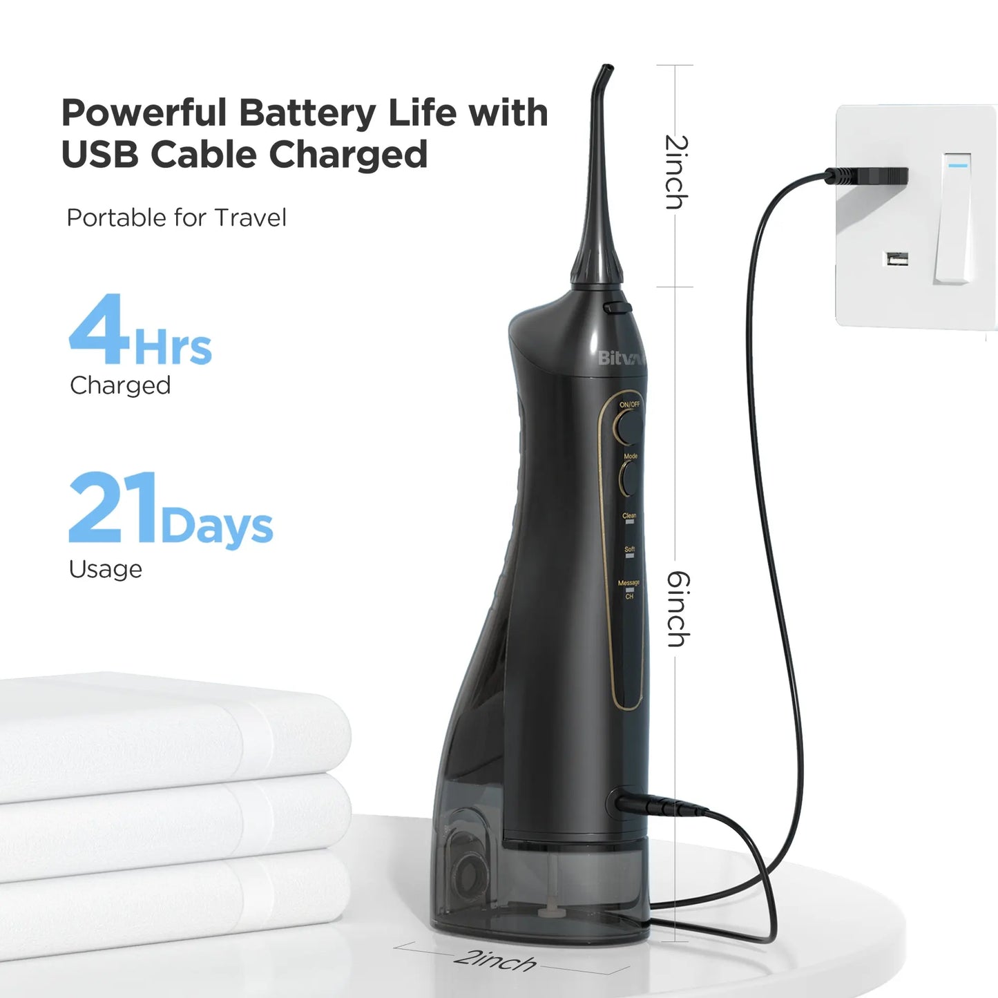 جهاز تنظيف الفم اللاسلكي Bitvae - F5020E