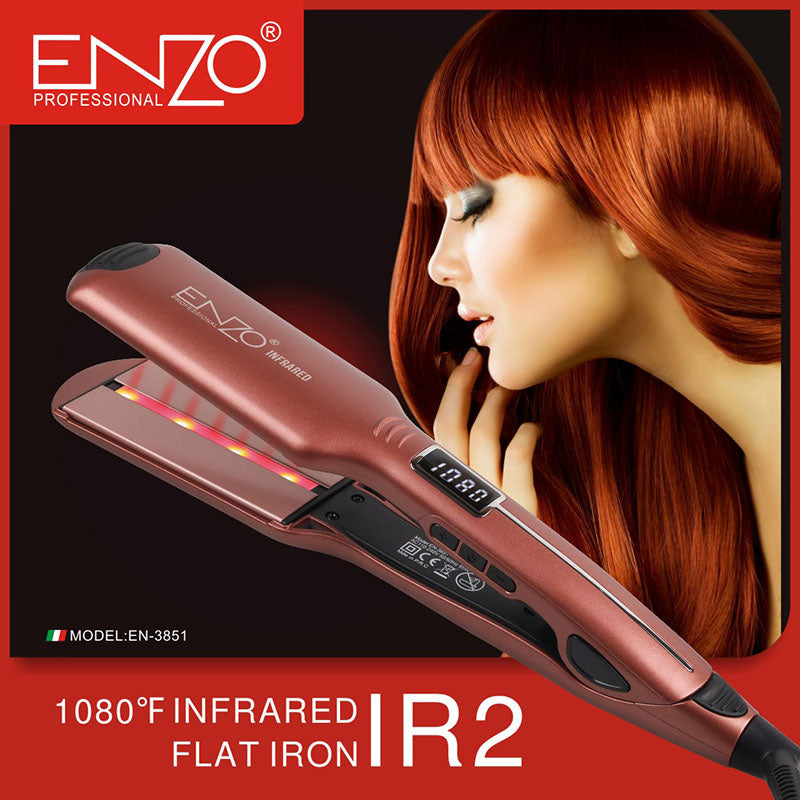 Enzo 1080°F Infrared Flat Iron Hair Straightener EN-3851