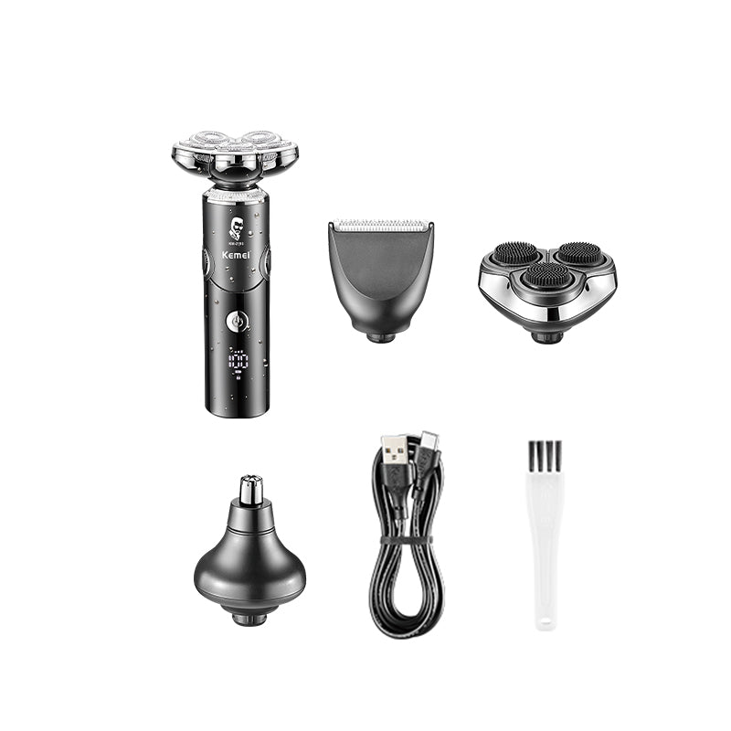 Kemei 4in1 Men’s Foldable Electric Shaver Set KM-2193