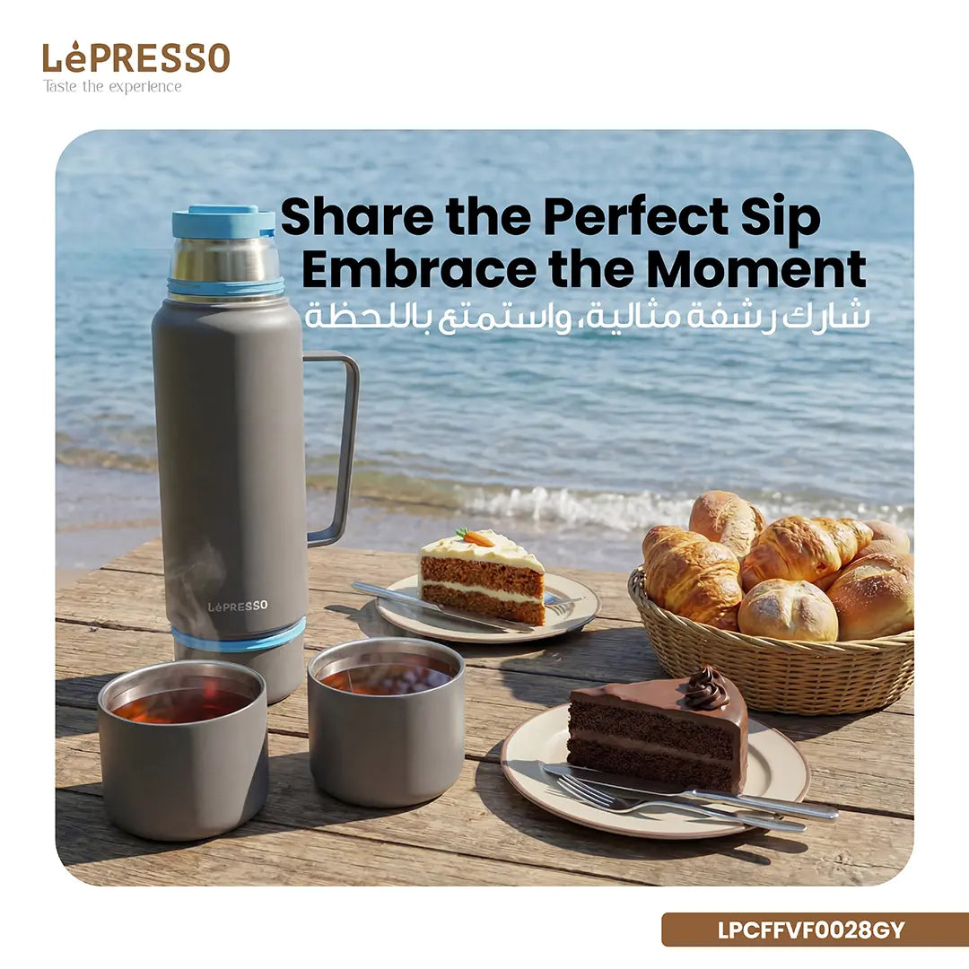 LePresso Vacaflow Double Wall Insulated Vacuum Bottle