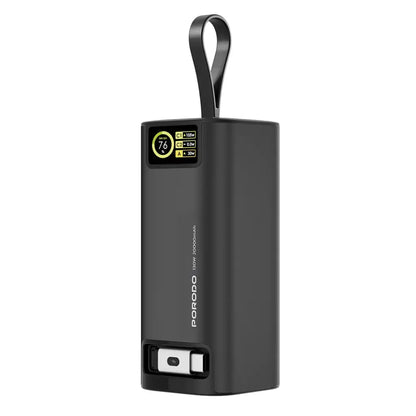 بنك الطاقة Porodo 20000mAh/130W (منفذ USB من النوع C قابل للسحب 1M) - PB066