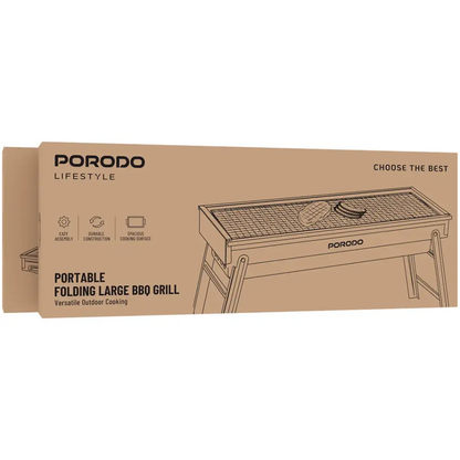 Porodo Portable Folding Large BBQ Grill