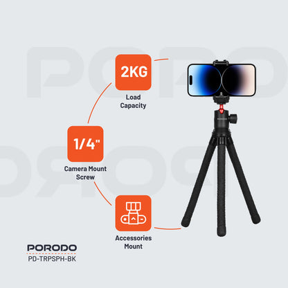 Porodo Flexible Tripod Stand