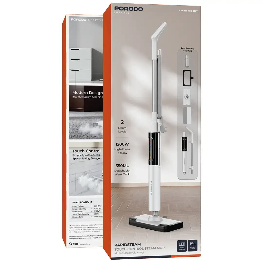 Porodo RapidSteam Touch Control Steam Mop