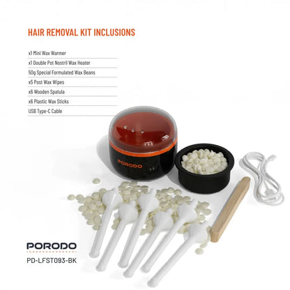 Porodo Wax Warming Hair Removal Kit