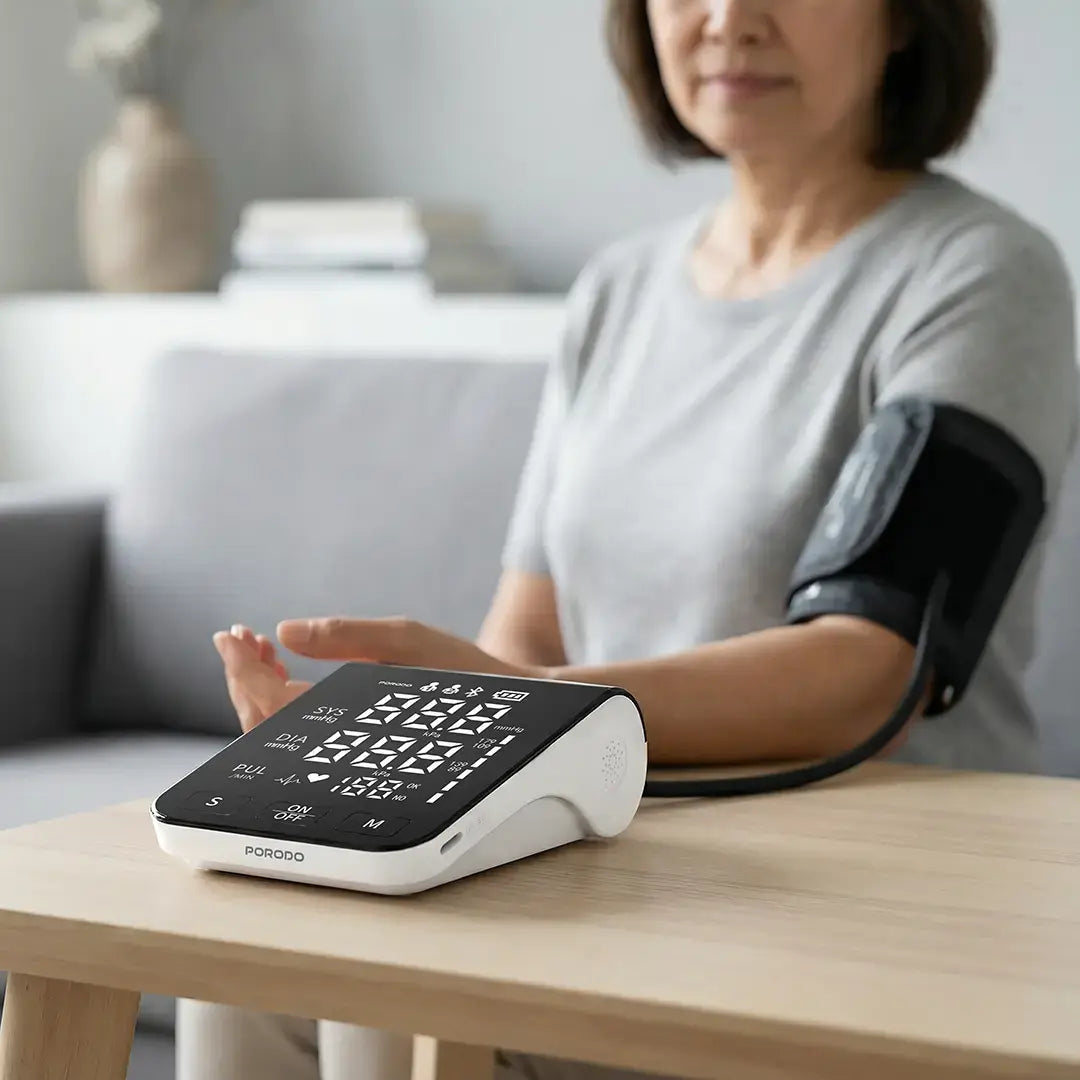 Porodo LiveOn - Digital Blood Pressure Monitor with Dual-User Memory