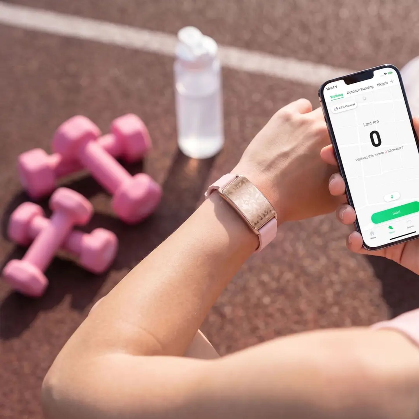 Porodo TrackFit Arc Smart Fitness Tracker with Silicone Strap