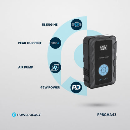 جهاز Powerology Jumpstart مع مضخة هواء