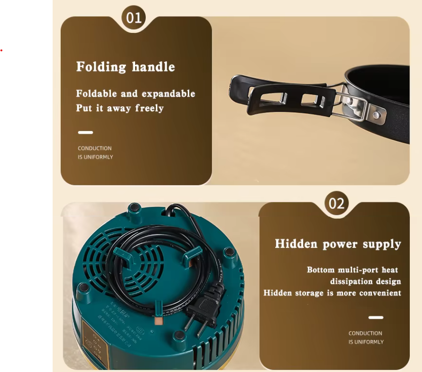 Yuedisi Split Traveling Electric Cooker 2L 1350W