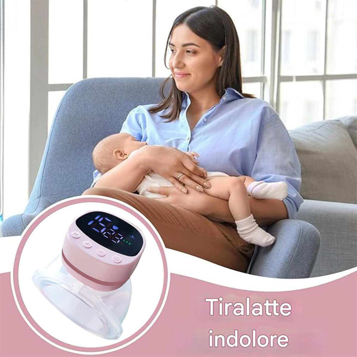 Wearable Electric Breast Pump with 3 Modes & 15 Speeds
