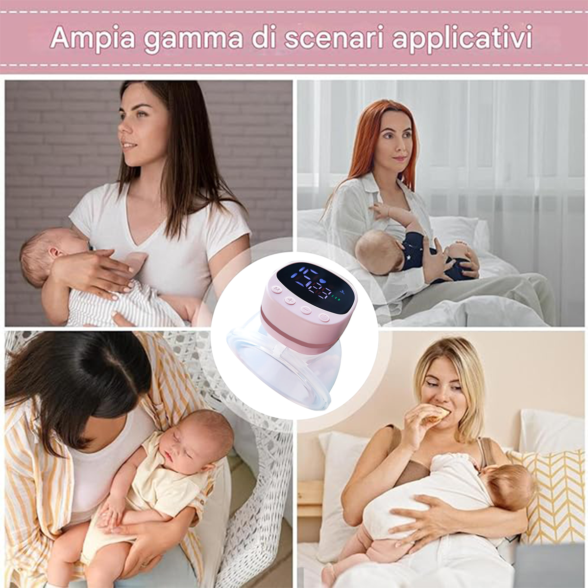 Wearable Electric Breast Pump with 3 Modes & 15 Speeds