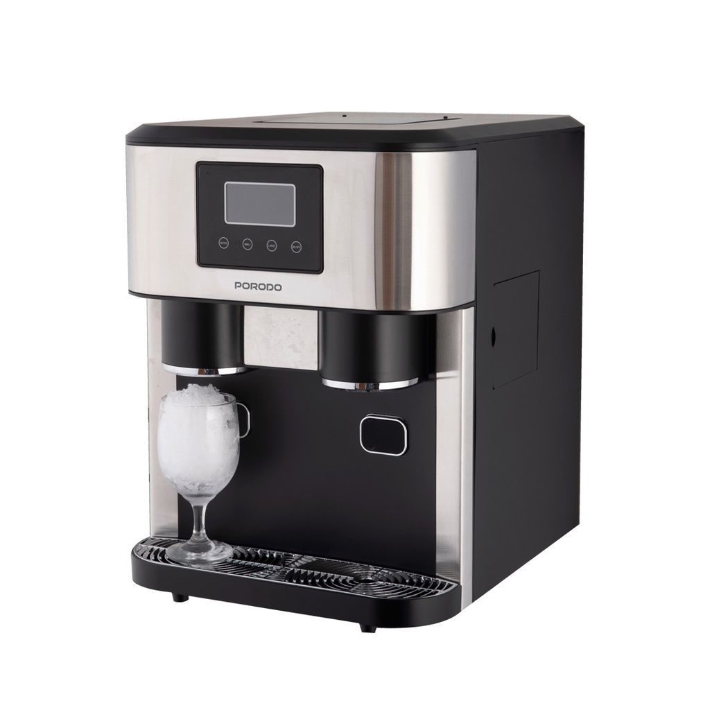 صانعة الثلج 3 في 1 من بورودو مع كسارة وموزع مياه باردة