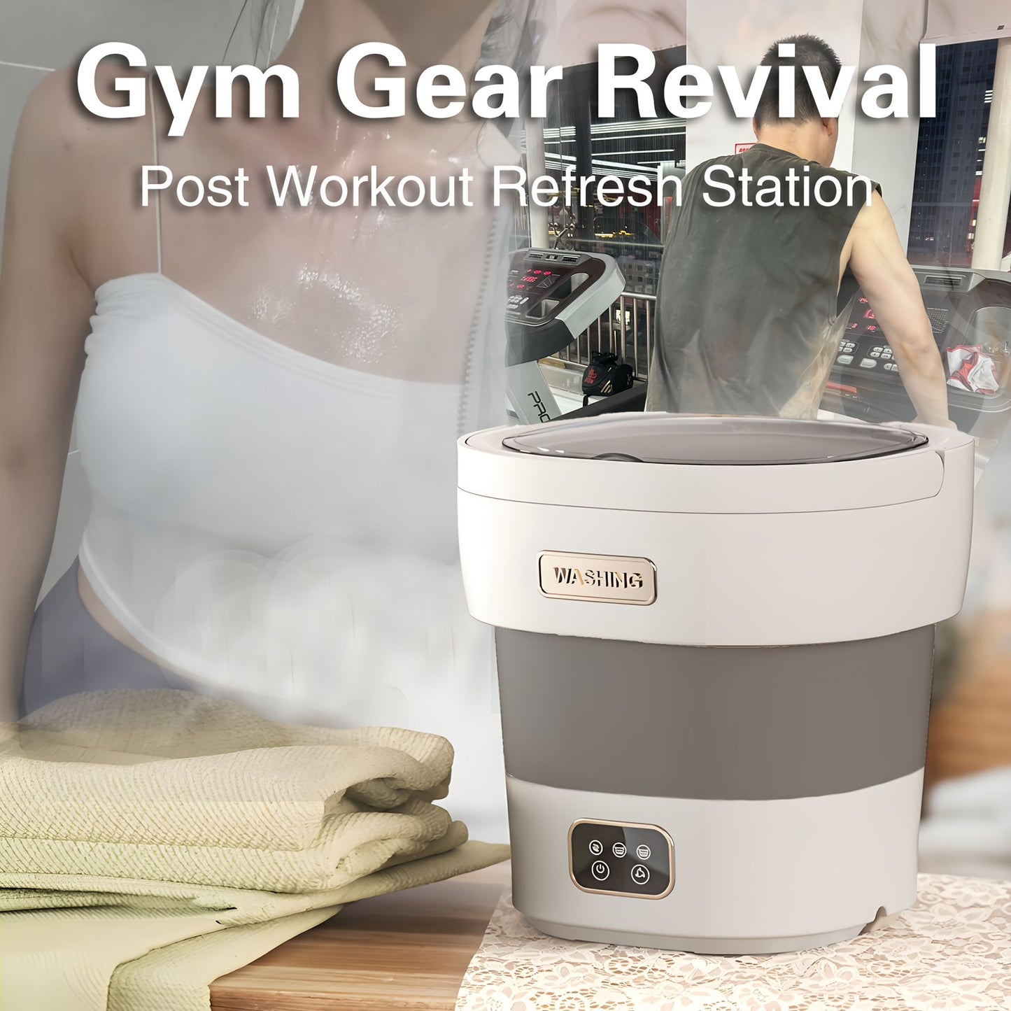 Mini Folding Washing Machine 12L - S810