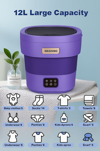 Mini Folding Washing Machine 12L - S810