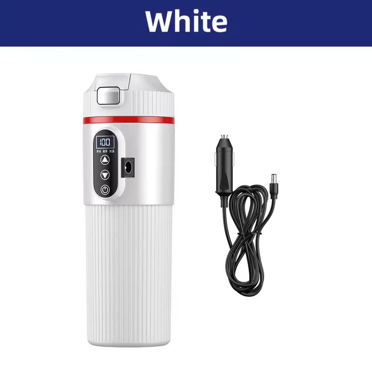 Intelligent Car Electric Kettle 500mL with Touch Screen & Temperature Control