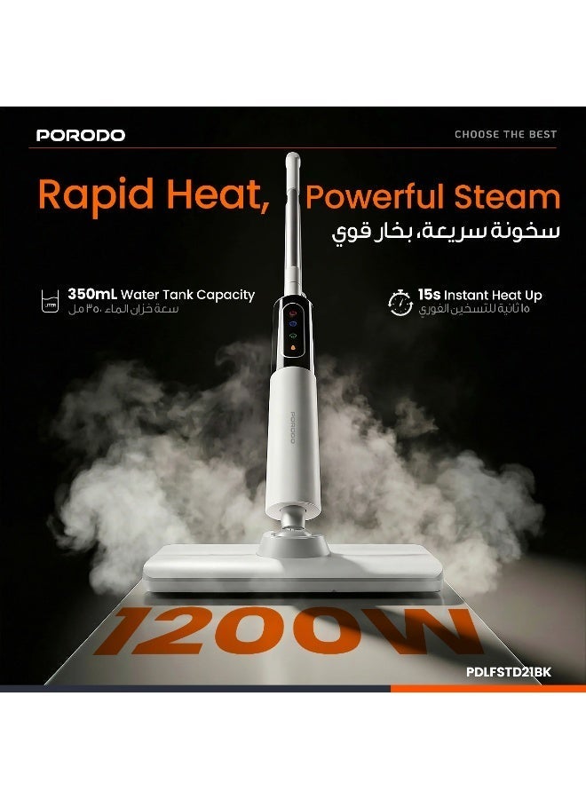 Porodo RapidSteam Touch Control Steam Mop