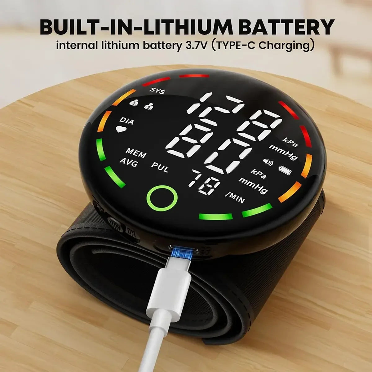 Porodo LiveOn - Digital Blood Pressure Monitor with One-Key Measure