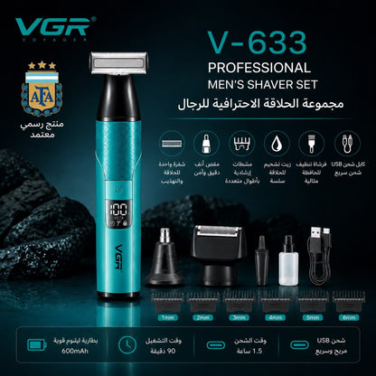 VGR 3-In-1 Professional Men's Shaver Set V-633