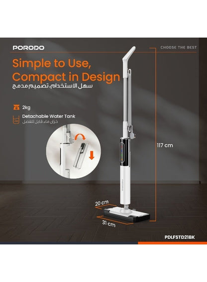 Porodo RapidSteam Touch Control Steam Mop