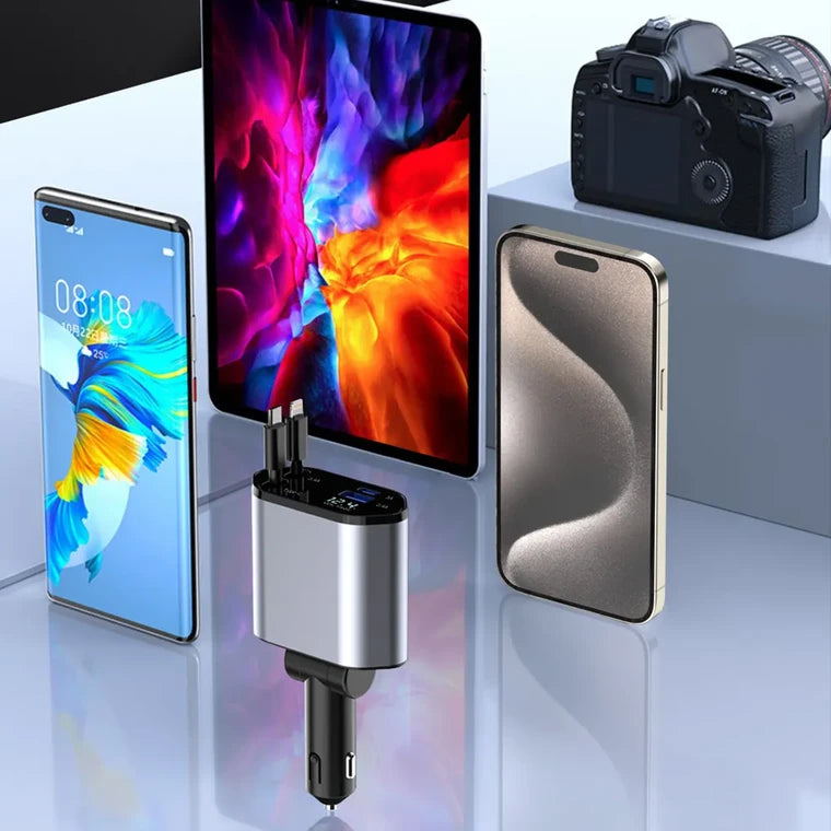 4in1 Telescopic Charging Cable 180°/120W