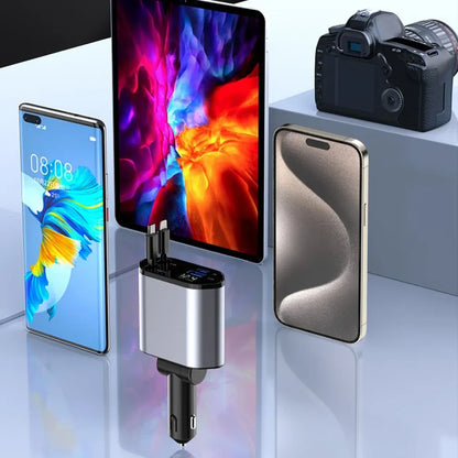 4in1 Telescopic Charging Cable 180°/120W