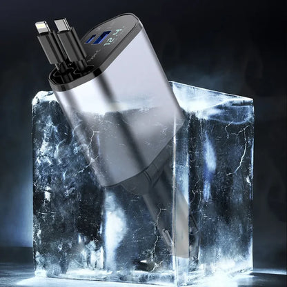 4in1 Telescopic Charging Cable 180°/120W
