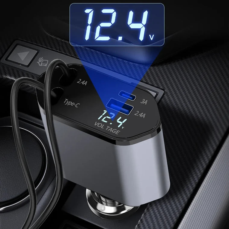 4in1 Telescopic Charging Cable 180°/120W